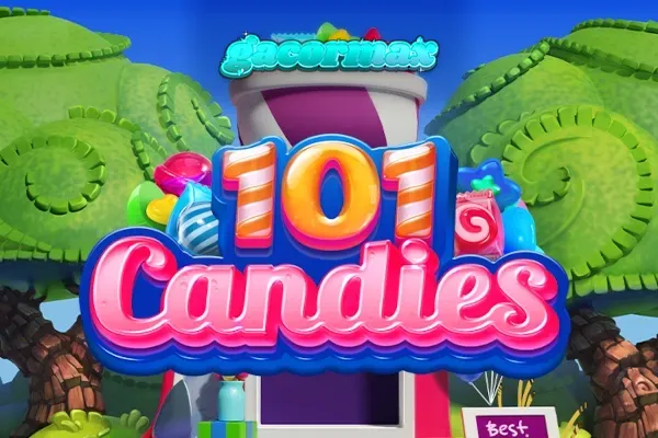 Tampilan visual ceria dari permainan slot 101 Candies